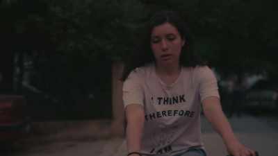 Elena's task is to find
something scary to write about. - Can't Feel Nothing