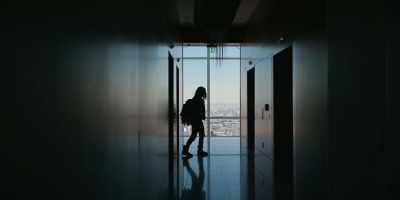 - (elevator bell chimes)
- (elevator doors open) - The Old Man