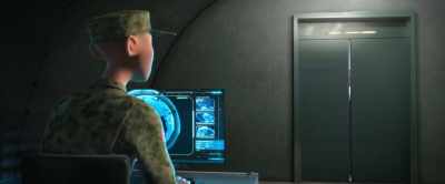 (ELEVATOR BELL CHIMES) - Spies in Disguise