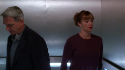(elevator bell dings) - NCIS