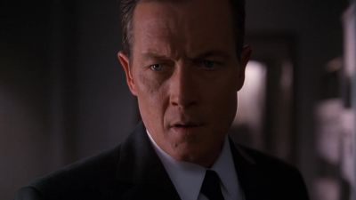 (elevator bell dings) - The X-Files