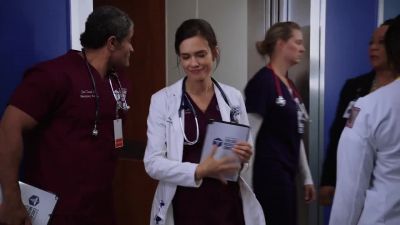 [elevator bell rings] - Chicago Med