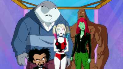 - [elevator dings]
- Harley, - Harley Quinn