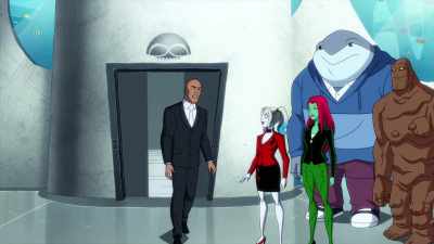 [elevator dings] - Harley Quinn