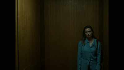 - [elevator dings]
- [woman speaking indistinctly] - The Seven Faces of Jane