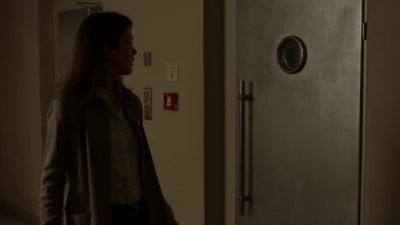 [elevator door clicks,
slides closed] - Homeland