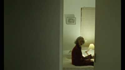 [elevator door opens] - The Souvenir