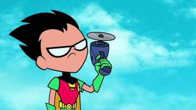 [elevator music playing] - Teen Titans Go! Vs  Teen Titans