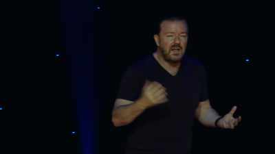 Eleven, twelve, he'd be naughty, 
run with the wrong crowd, - Ricky Gervais: Humanity