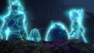 [elf] He's turned
the Dragon King to stone! - The Dragon Prince