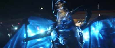 Eliminating threats. - Blue Beetle