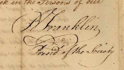 Ellis: If this were a petition
coming from anybody else, - Benjamin Franklin