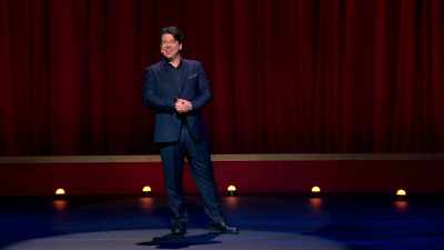 "'Ello, mate, I'm your son.
Does that come as a surprise?" - Michael McIntyre: Showman