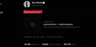 Elon Musk jumping
into the action - Gaming Wall St