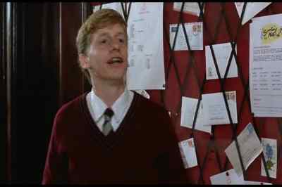 Embling's got a letter
from his girlfriend. - Flirting