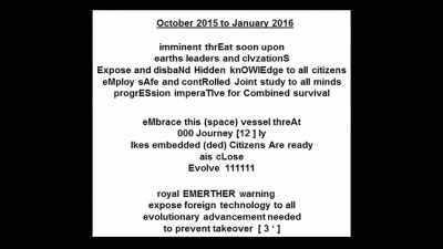 Embrace this... "and there was
a space... "vessel threat." - Truth Hunter