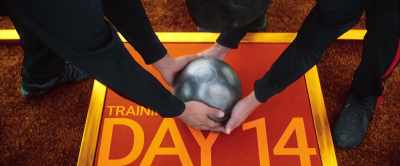 [Emily] Alright.
This shot put is around 170 pounds. - Thunder Force