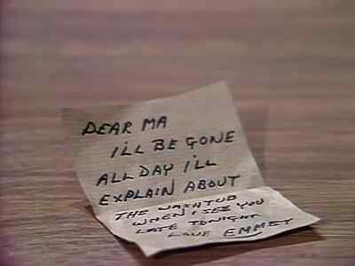 EMMET: Dear Ma, I'll be gone all day. - Emmet Otter's Jug Band Christmas