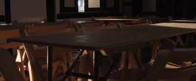 Empty chairs at empty tables. - Lancaster