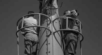 Enemy aircraft bearing 165,
Position angle three, sir! - Battle of the Coral Sea