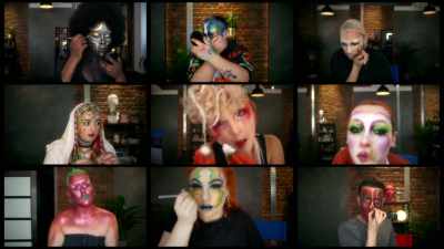 [energetic house music plays] - Glow Up: Britain's Next Make-Up Star