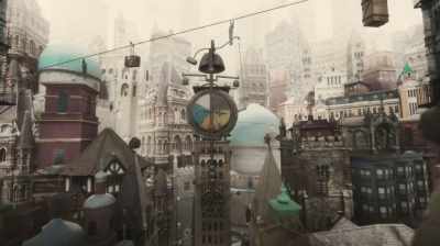 -[energetic, pensive music playing]
-[clock tolling] - Myth of Man