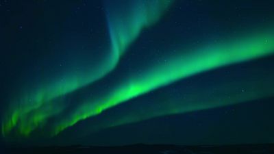 Energy from solar storms - Earth at Night in Color