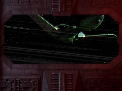 - Engage emergency override.
- Override engaged. - Star Trek: The Next Generation