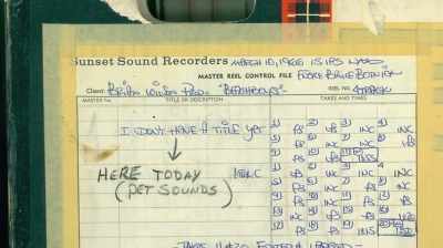 [ENGEMANN] And that
was a real departure - The Beach Boys: Making Pet Sounds