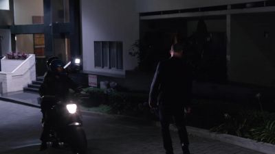[engine humming,
vehicle approaches] - Ray Donovan
