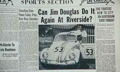 - (ENGINE REVS)
- (PEOPLE CHATTER) - The Love Bug