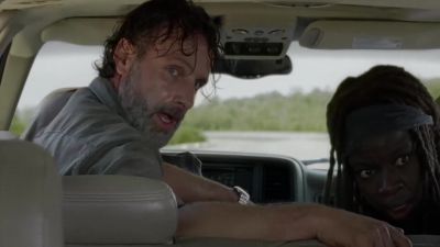 [Engine revs, tires squeal] - The Walking Dead