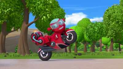(engine revving) - Ricky Zoom