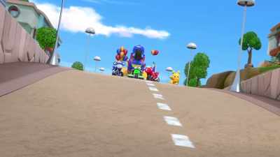 (engine revving) - Ricky Zoom