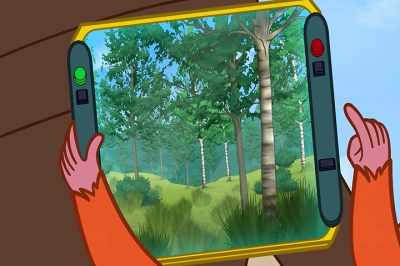 [engine revving] - The Magic School Bus Rides Again