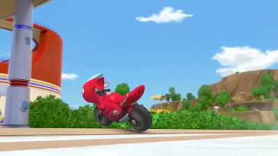 (engine revving,
tires screeching) - Ricky Zoom