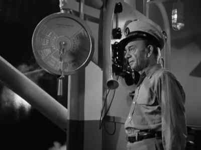 Engine room. Let oil into the boiler fires. - Action in the North Atlantic