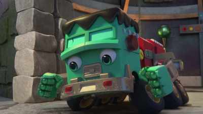 [engines revving in distance] - Mighty Monsterwheelies