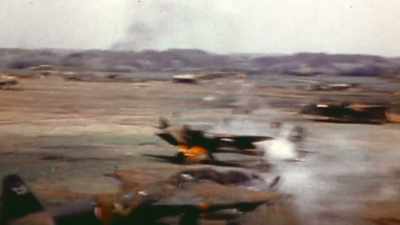 [ENGINES ROARING AND GUNFIRE] - The Pacific War in Color