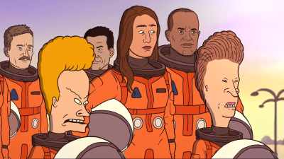 - Enough!
[nervous giggling] - Beavis and Butt Head Do the Universe