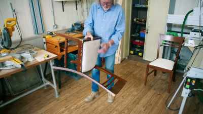 'Enough tool talk. Ash is here
to help build my life-size - James May and the Dull Men