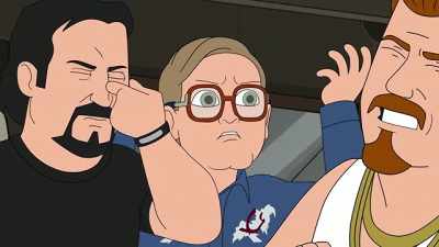 Enough with the pepperoni talk!
Okay, Ricky, hold still! - Trailer Park Boys: The Animated Series