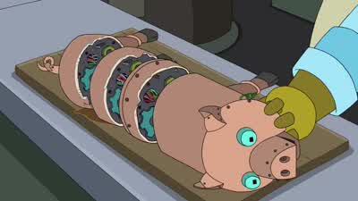 Enough with the tenderizing. - Futurama