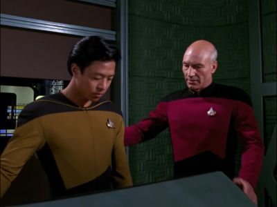- Ensign Hoy.
DATA [OVER COM]: Captain, - Star Trek: The Next Generation