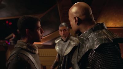- Entering range of surface rings.
- Teal'c. - Stargate SG-1