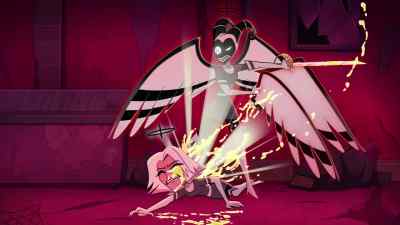 [epic music]
[Vaggie breathes deeply] - Hazbin Hotel