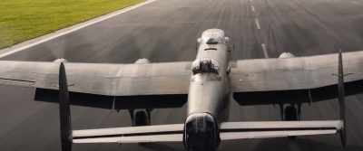 Er, these chaps going in over water - Lancaster