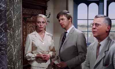 Er, will you
excuse me, gentlemen? - The Mummy's Shroud