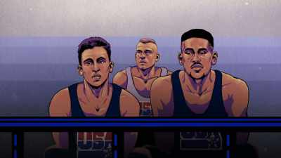 Eric Montross
estaba detrás de ellos, - We Beat the Dream Team