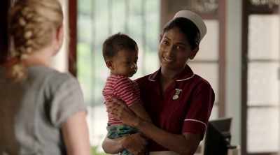 Erm...is it OK if I carry him
for a bit longer? - The Good Karma Hospital